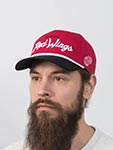 Бейсболка AMERICAN NEEDLE арт. 23008A-DRW Detroit Red Wings Roscoe NHL (красный / черный)